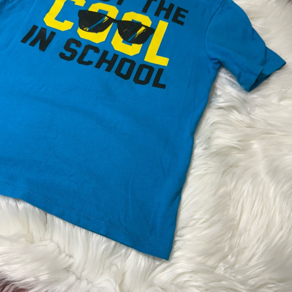The Children’s Place Youth Boy Size Sm (5/6) Blue and Yellow Short Sleeve Tee - Picture 6 of 12